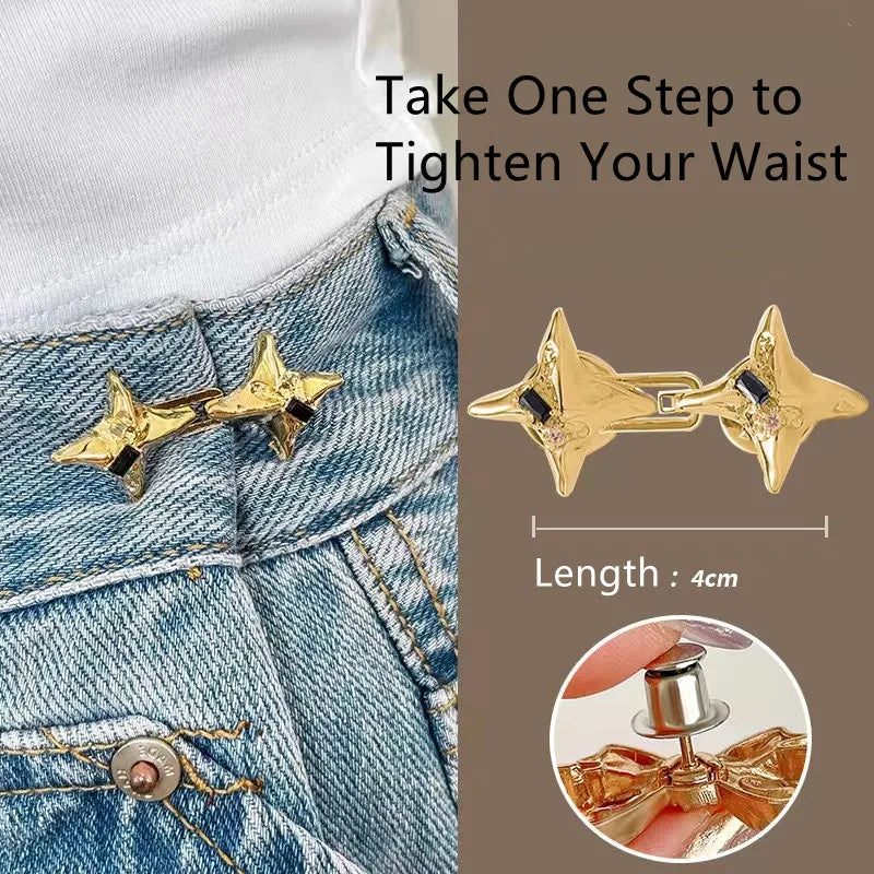 Novor Adjustable Four-Pointed Star Waist Buckle