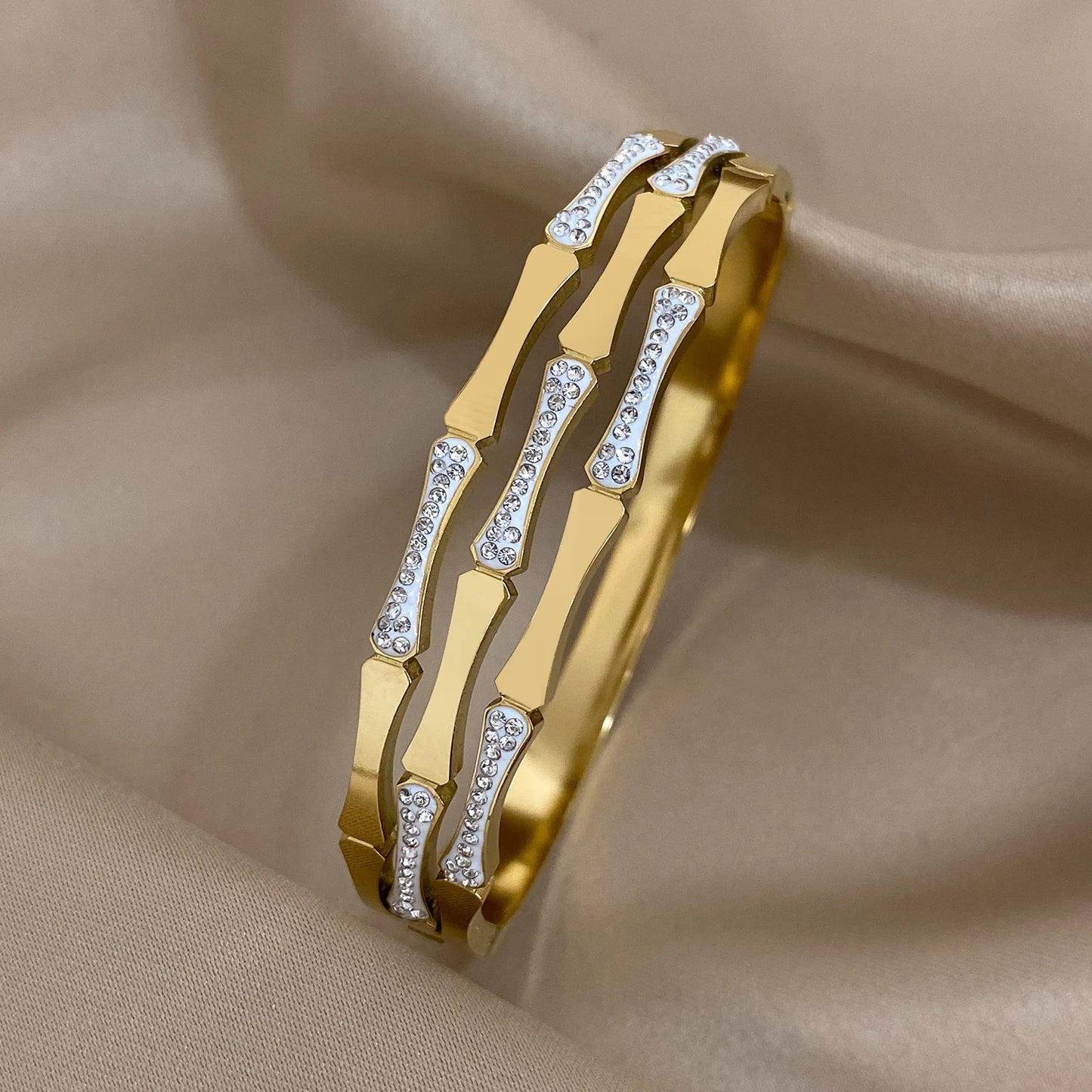 Novor Luxury Stainless Steel Cuff Bracelet
