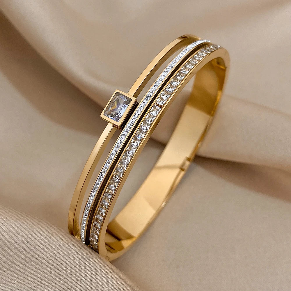 Novor Luxury Stainless Steel Cuff Bracelet