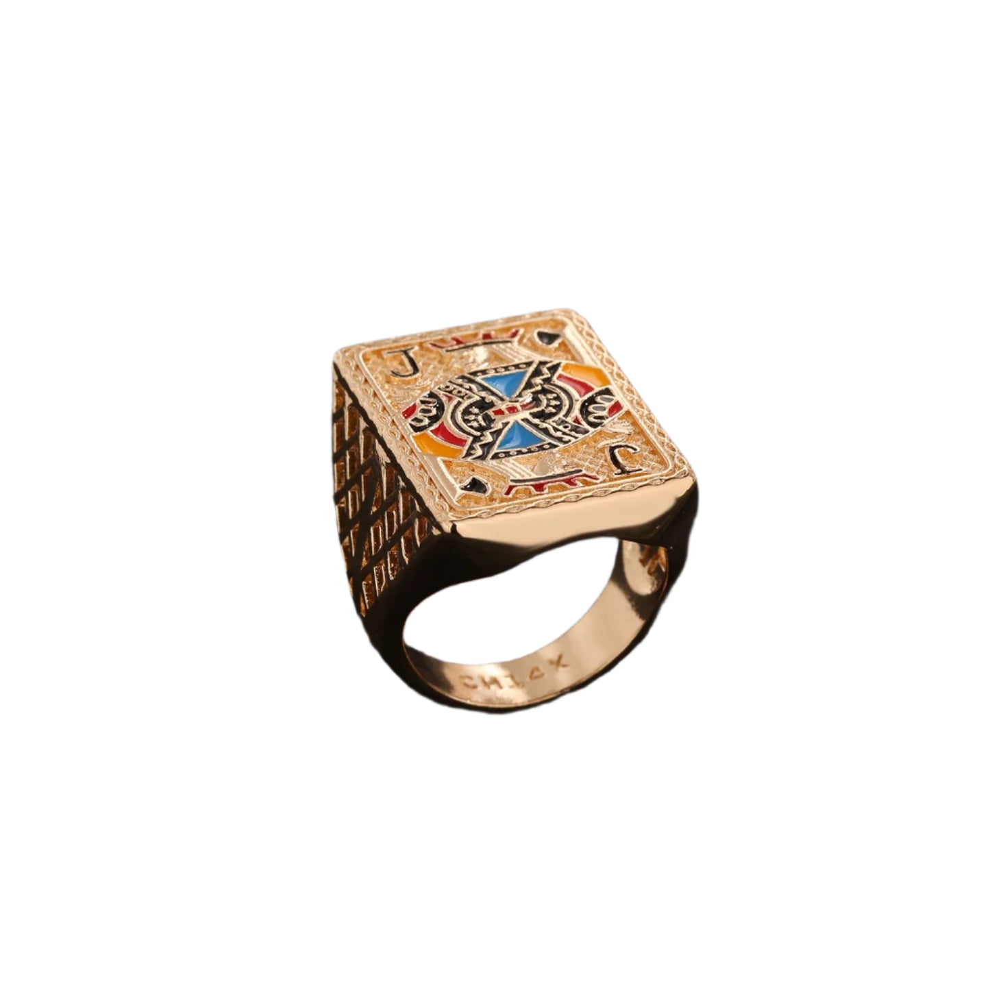 Novor Men's Black Jack Spade Ring