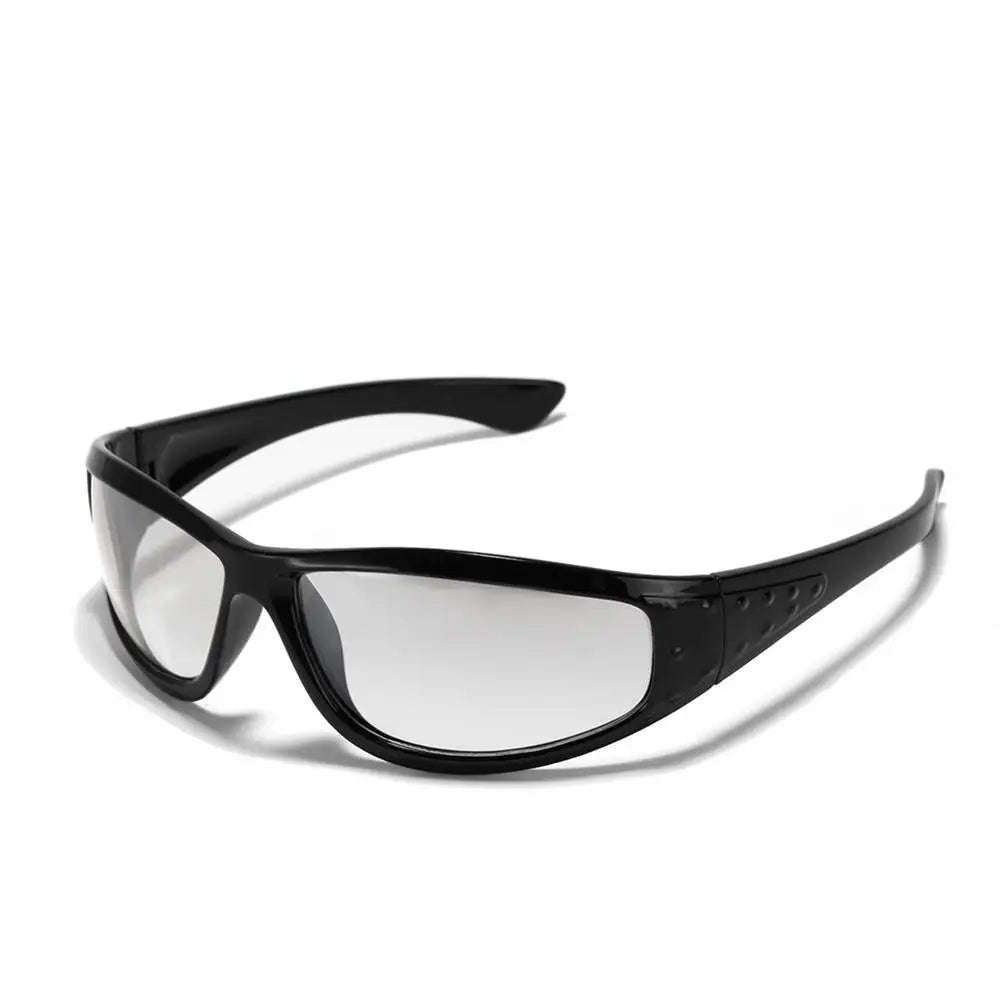 Novor Y2K Silver Futuristic Sunglasses