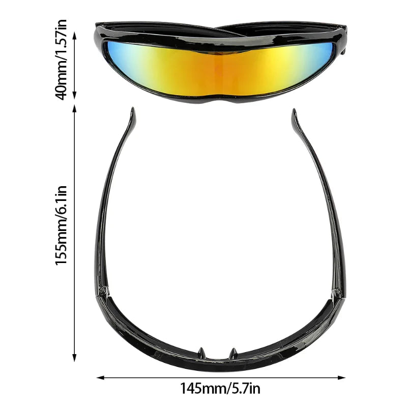 Novor Futuristic Cyclops Sunglasses