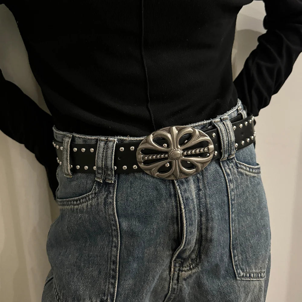 Novor Gothic Punk Wide Belt