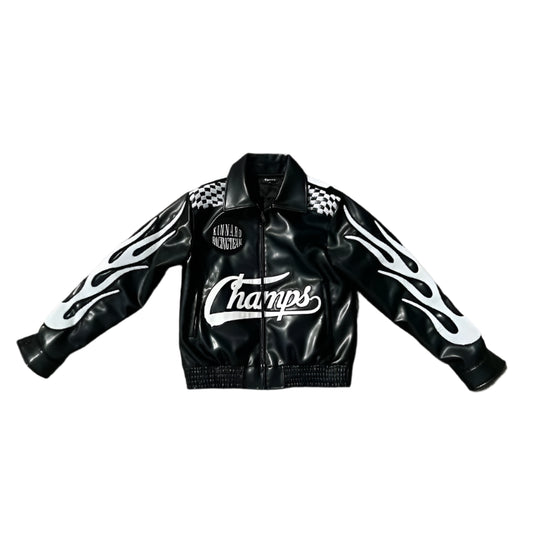 NOVOR Champs Retro Leather Jacket