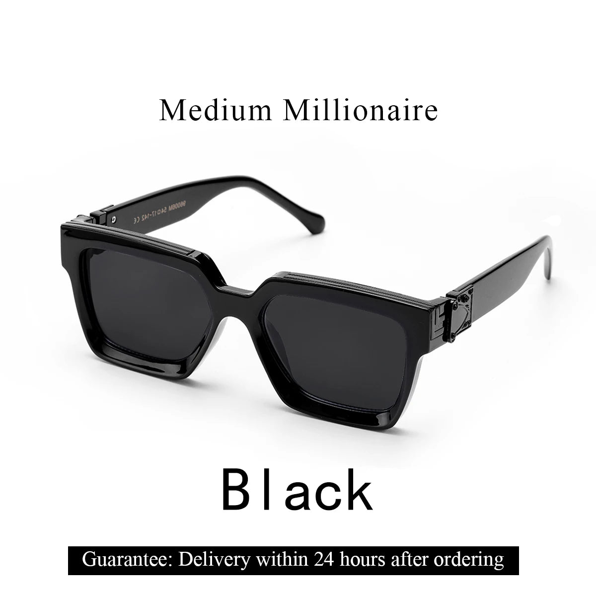 Novor Retro Black Millionaire Shades