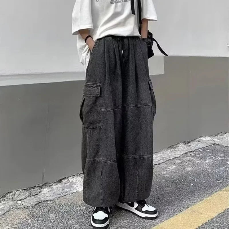NOVOR Wide-Leg Baggy Jeans