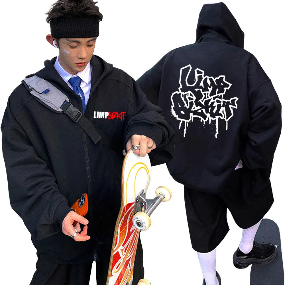 NOVOR x Limp Bizkit "$3 Bill" Vintage Zip Hoodie