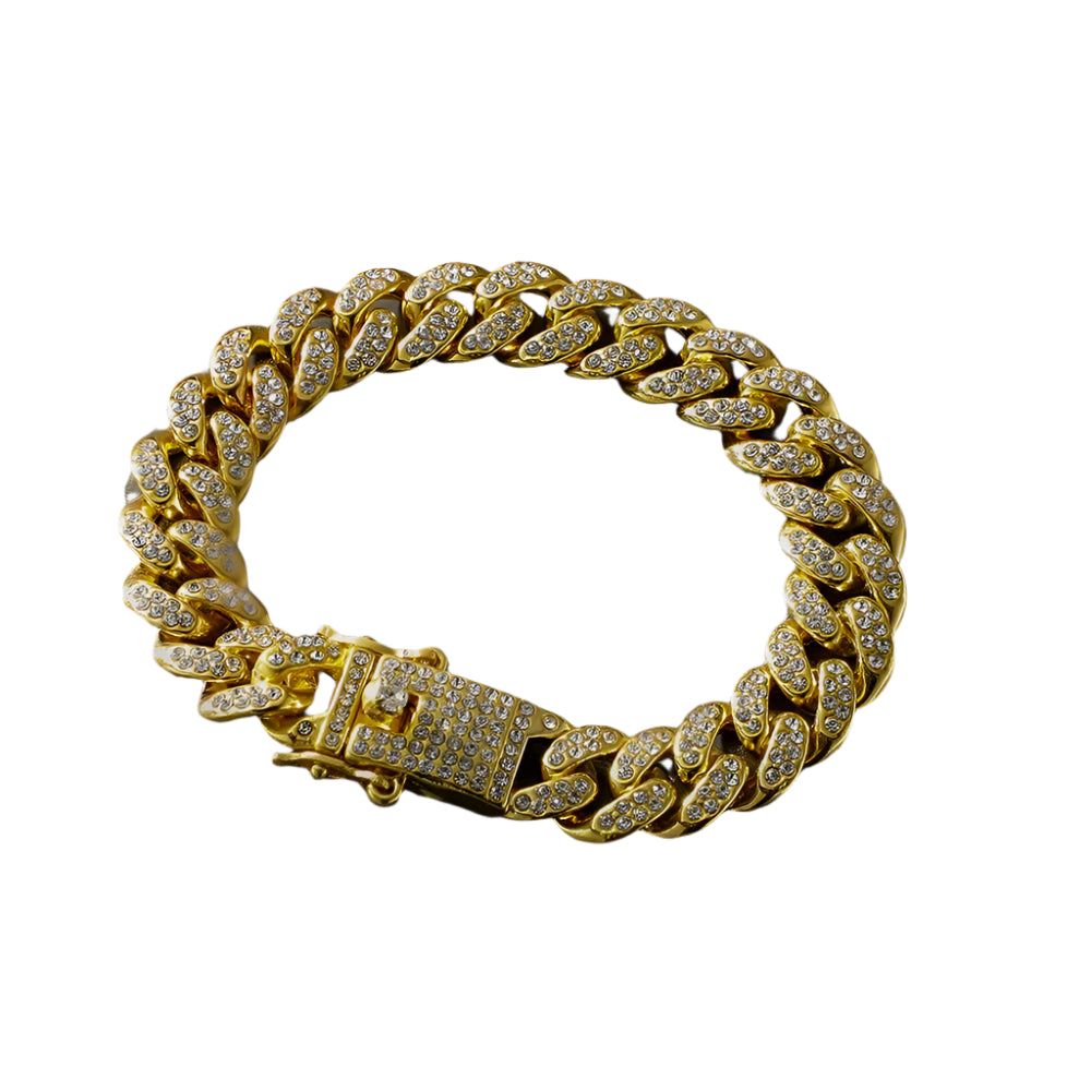 Novor 13MM Iced Out Cuban Link Bracelet