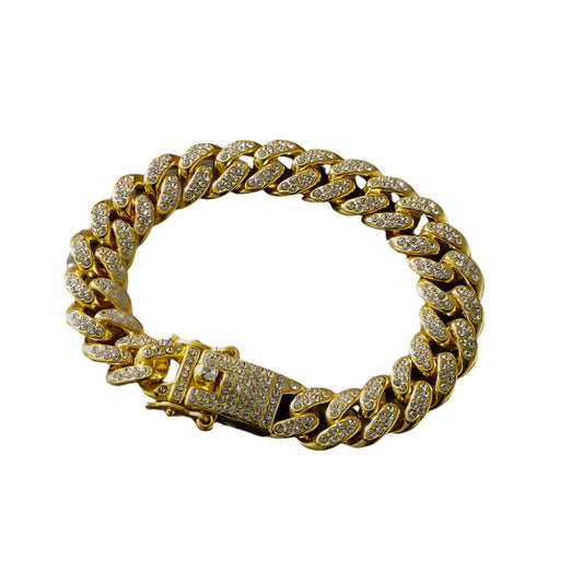Novor 13MM Iced Out Cuban Link Bracelet