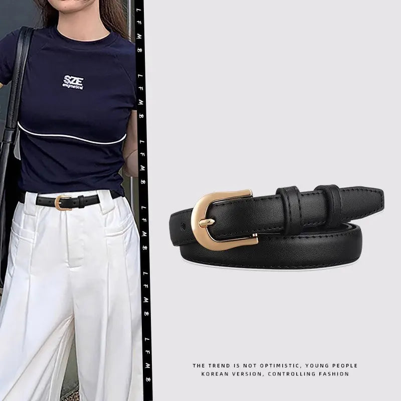 Novor Classic Brown Leather Belt
