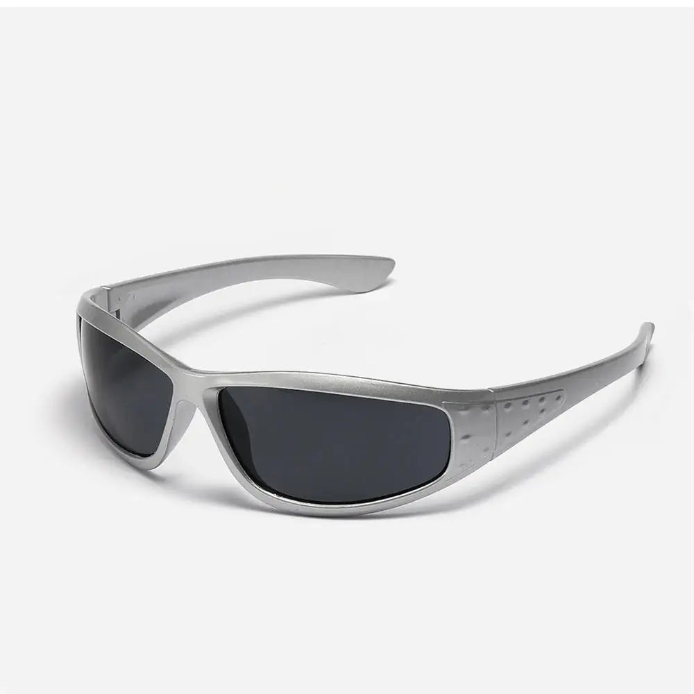 Novor Y2K Silver Futuristic Sunglasses