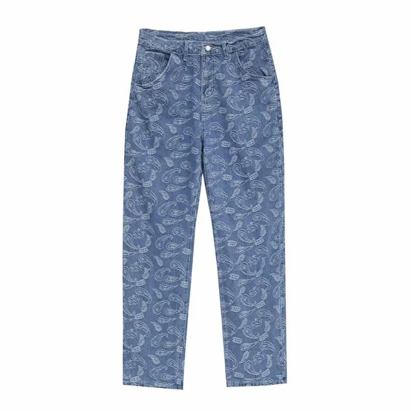 NOVOR Bandana Baggy Jeans