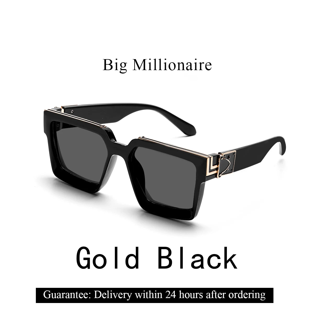 Novor Retro Black Millionaire Shades