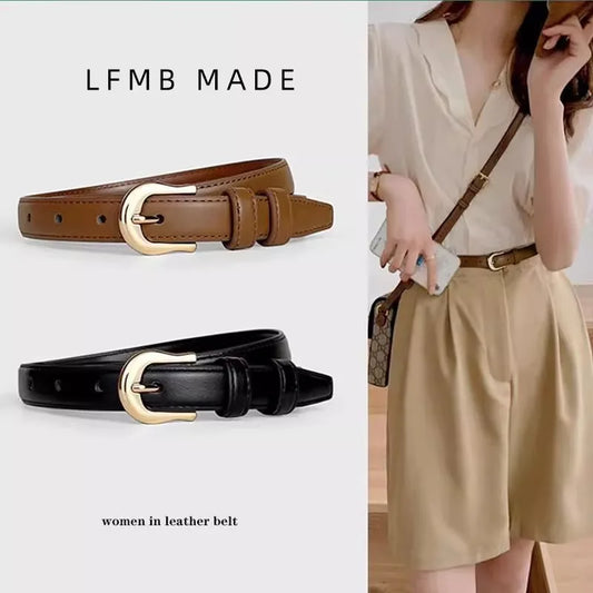 Novor Classic Brown Leather Belt