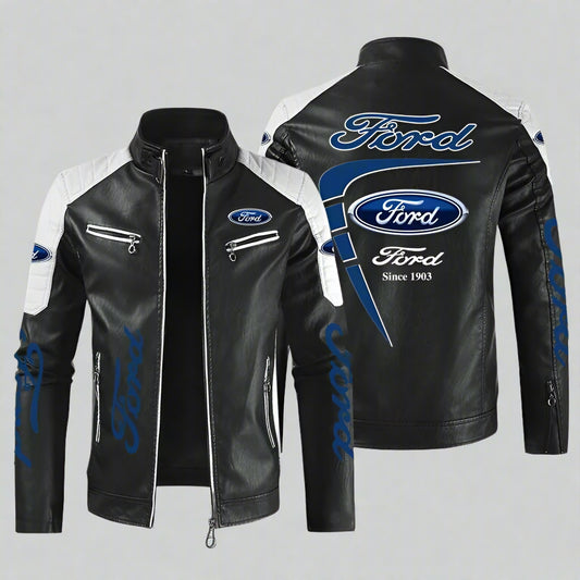 NOVOR Ford Racing PU Leather Jacket