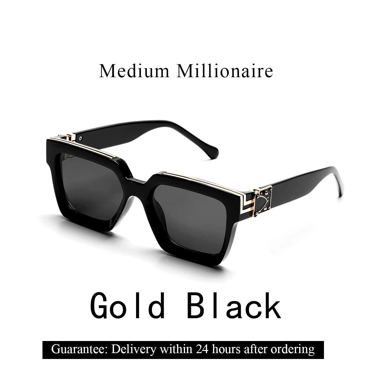 Novor Retro Black Millionaire Shades