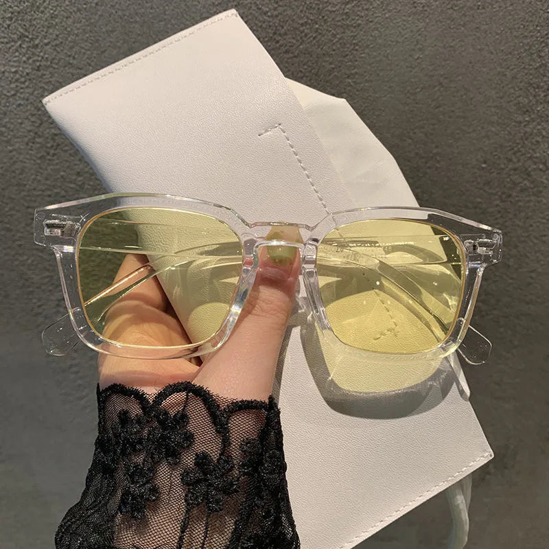 Unisex Rectangle Vintage Sunglasses