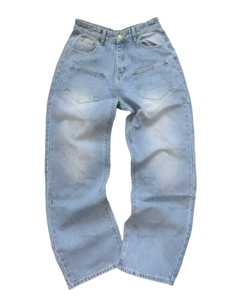 NOVOR Cherry Blossom Wide-Leg Jeans