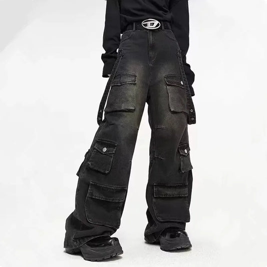 NOVOR MULTI-POCKET CARGO JEANS