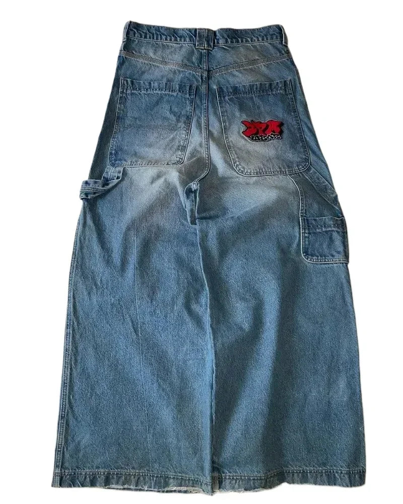 NOVOR Vintage Embroidered Baggy Jeans