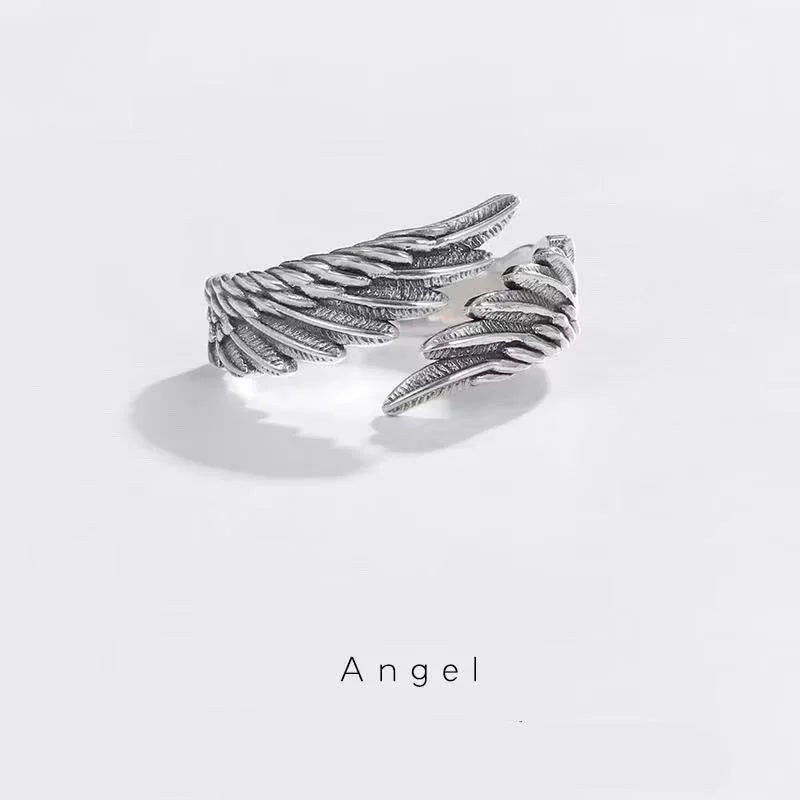 Novor Retro Angel & Demon Wings Ring
