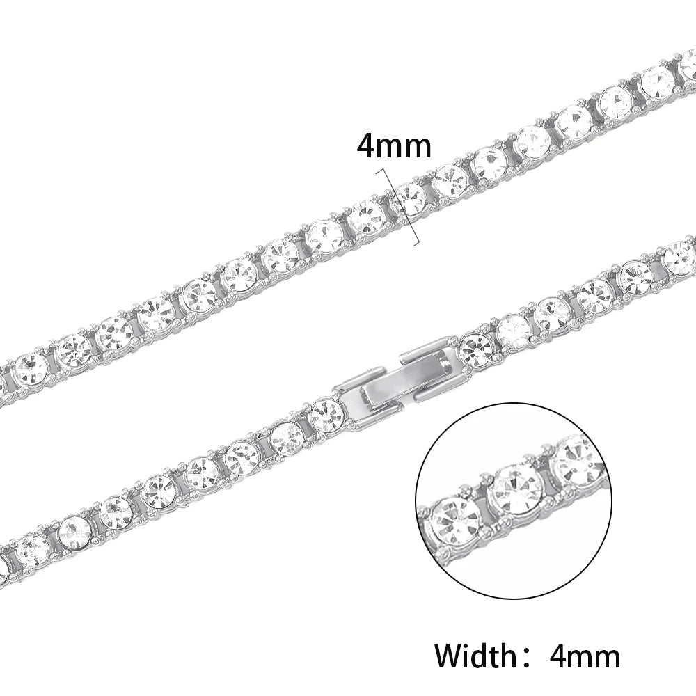 Novor 4MM Iced Out Tennis Chain