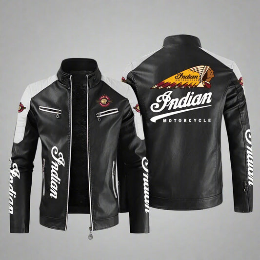 NOVOR Indiana Washed PU Leather Jacket
