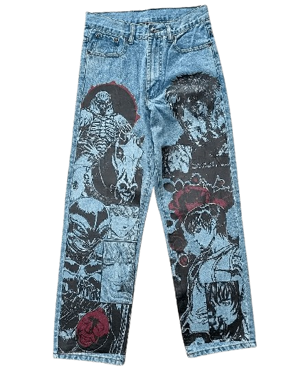 NOVOR "Anime Seduction" Baggy Jeans